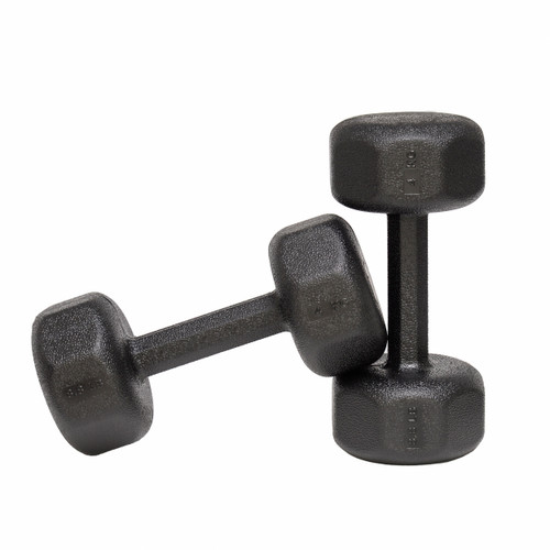 دمبل۴کیلویی رنگ مشکی با روکش ترموپلاستیک
